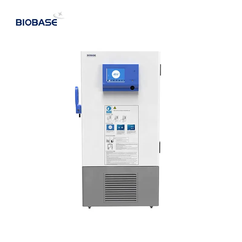 BIOBASE China Fábrica de Congelador Vertical 168L Tela LCD de toque -Congelador Ultra Baixa Temperatura 86 graus