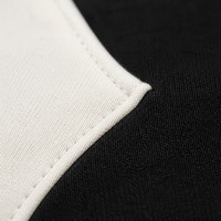 Nouveau sweat à capuche entièrement zippé style masque personnalisé, panneau géométrique contrastant en color block, en molleton bouclette, coupe oversize streetwear