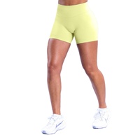 Shorts de yoga et fitness taille haute, ultra-extensibles, en toile, effet push-up, sans coutures, respirants, séchage rapide, écologiques