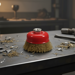 แปรงลวดลูกฟูก M14 สแตนเลส 12500 กิริมิน สำหรับขัดโลหะ - Product Image 3