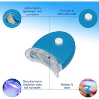 Système de blanchiment dentaire LED 1.5 lumière, blanc et bleu, appareil de blanchiment dentaire en plastique pour usage domestique, DIY, effet blanchissant exceptionnel