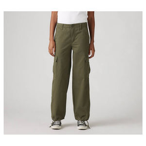 Pantalones Cargo de Lona Ecológica Transpirable de Alta Calidad para Mujer, Ajuste Regular, Cierre de Cremallera, Bolsillos Laterales, para Aventuras al Aire Libre de Verano - Product Image 1