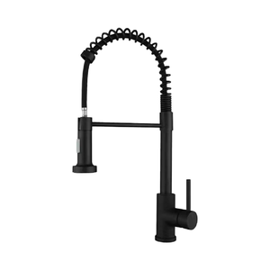 Новый дизайн, матовый черный кухонный смеситель с одной ручкой - Product Image 1