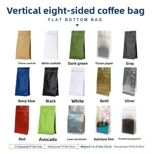 Sacchetti per Caffè Laminati di Grado Alimentare, Buste Personalizzate con Zip e Stampa per Piccoli Marchi di Caffè, Vendita al Dettaglio - Product Image 4