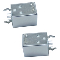 Conector Hembra USB 2.0 Tipo B Vertical DIP de 4 Pines