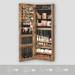 <span class=keywords><strong>Armoire</strong></span> murale verrouillable <span class=keywords><strong>SONGMICS</strong></span>, organisateur de <span class=keywords><strong>bijoux</strong></span> avec miroir pleine longueur - Product Image 3