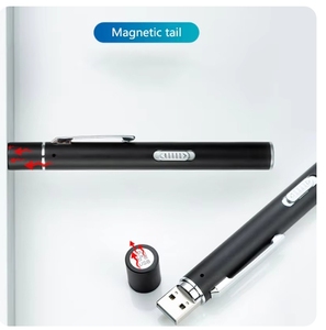 ไฟฉายพกพาขนาดเล็กแบบปากกา ชาร์จผ่าน USB แสงสองสี สำหรับนักศึกษาแพทย์และแพทย์ - Product Image 4