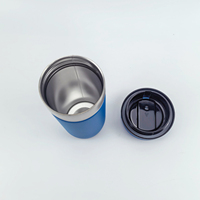 Gobelet isotherme en acier inoxydable 304 de 550 ml – Tasse thermos portable à double bec verseur pour usage extérieur et intérieur, idéal pour la voiture