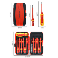 MYJ 13 en 1, Kit de Tournevis Isolés pour Électriciens, Outils Électriques Haute Tension Spéciaux pour Maison