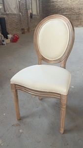 Silla Apilable Louis de Madera de Abedul Maciza con Respaldo Tapizado <span class=keywords><strong>para</strong></span> Conferencias Profesionales y Salas de Eventos - Product Image 5