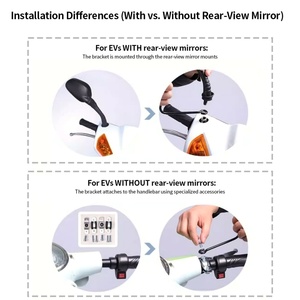 Paraguas de Viaje Manual Clásico, Universal, Completamente Cerrado, Impermeable, para Motocicleta y Scooter Eléctrico, Tela de Nailon 190T, Personalizable - Product Image 3