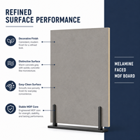 Panneau MDF mélaminé gris béton écologique de première qualité avec placage bois, idéal pour armoires de bureau et d'hôtel modernes, norme E0