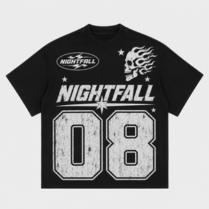 Camiseta con Estampado Gráfico de Cruz Gótica Personalizada, Lavado Vintage, 100% Algodón, Corte Holgado, Estilo Urbano, Venta al Por Mayor de Fábrica, Camiseta para Hombre - Product Image 2