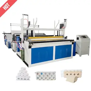 Semi automatic toilet paper tissue rolls manufacturing machine toilet tissue making machine