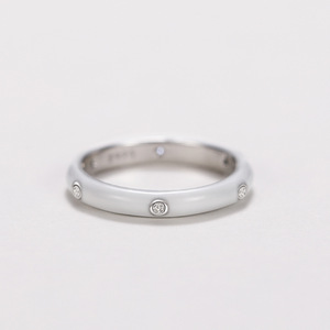 Rainbow Color Enamel Design Ring Minimal Style Finger Ring for Women - Product Image 6