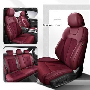 Protector de Asiento de Coche Deportivo de Tela de Gamuza Personalizado de Alta Gama para <span class=keywords><strong>Audi</strong></span> A4/A6/Q3/Q5 2017-2024, Funda de Asiento Completa de Lujo para Todas las Estaciones - Product Image 2