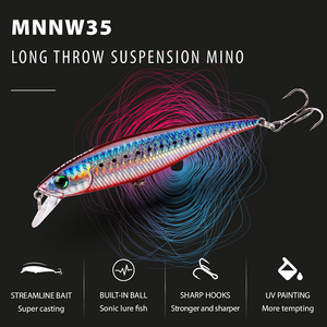 XinV – leurre méné en plastique ABS, griffe de matin <span class=keywords><strong>sanglante</strong></span>, Jerkbait, Stock d'usine, Chatterbait, vente en gros, pêche au bar, 90mm, 10g - Product Image 5