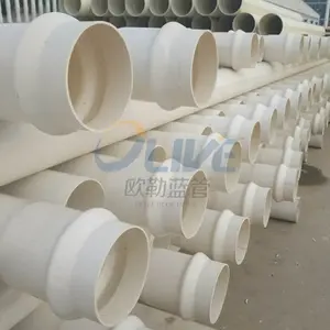 Drain Pvc Pipe Sink Rain Water Pvc Storm Water 4 Inch 8 Inch Corrugated Drain Waste Cleaner Pipe 32 Mm Upvc Plastic Tube Pipe