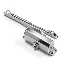 VIANS Mécanisme de fermeture automatique de porte en alliage d'aluminium moderne 80 kg, amortissement automatique, fermeture lente et fluide, auto-verrouillage, pour porte coupe-feu