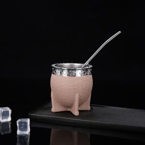 180ml 6oz Acero inoxidable <span class=keywords><strong>Argentino</strong></span> Yerba <span class=keywords><strong>Mate</strong></span> Cuero Envuelto Yerba <span class=keywords><strong>Mate</strong></span> Calabaza <span class=keywords><strong>Mate</strong></span> <span class=keywords><strong>Taza</strong></span> y <span class=keywords><strong>taza</strong></span> con Bombilla Pajita - Product Image 6