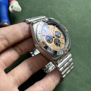 Montres pour hommes, montre chronographe de luxe, quartz, or rose, acier inoxydable 316L, mouvement japonais VK, montre pour homme, Orologi - Product Image 4