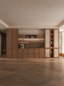 Recommend Luxury-Style Solid Wood Dining Table and <strong>Sideboard</strong> for Combined Use <strong>in</strong> Living Room and <strong>Kitchen</strong> Storage Cabinets - Product Image 6