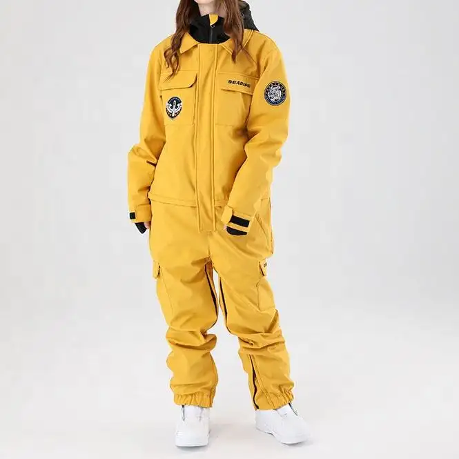 2022 dernier designer femmes à capuche snowboard vêtements de sport hiver haute qualité combinaison de ski