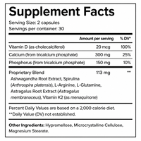 Capsules de soutien à la croissance pour enfants OEM, calcium, vitamine D K2, force osseuse, développement de la taille, complément nutritionnel pour enfants, 60 capsules