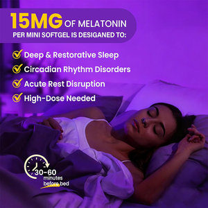 Capsules de mélatonine liposomale de haute qualité OEM/ODM pour un sommeil plus profond et plus sain - Faible teneur en glucides et en sucre - Product Image 5