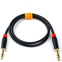Guitare câble TRS 1/4 prise 6.35mm jack jack stéréo équilibré chemin audio ligne câble d'interconnexion stéréo câble de guitare pour guitare
