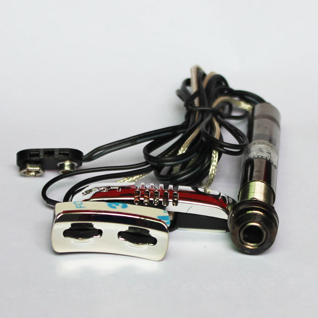 GB260SL Lisheng Active Pressure Sensitive Tail Pickup Acoustic Guitar Pickup With Microphone Clapper