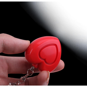 Móc Khóa Báo Động Siêu To Báo Động Tự Vệ Mini 125db Báo Động Hình Trái Tim An Toàn Cá Nhân Với Đèn Led Cho Phụ Nữ Trẻ Em Người Cao Tuổi - Product Image 2