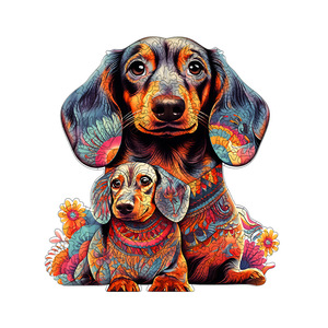 Vendita calda animali in legno Puzzle 3D forma unica cane in legno Puzzle miglior regalo per adulti e bambini - Product Image 3