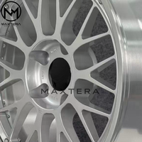 Rines de Aleación Maxtera Forjados Personalizados con Bordes Pulidos y Acabado Cepillado Estilo LM para BMW, Porsche, Audi, AMG, 370Z, GT-R, Mustang, Corvette