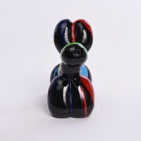 Moderne bureau fluide Art impression abstraite ballon chien résine chiens Statue maison bureau décor