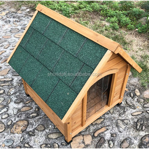 Nichoir pour chien en bois SDD004S en stock, étanche, avec toit en asphalte, ouverture à charnières, inclut des protections pour les pattes et une <span class=keywords><strong>porte</strong></span> rabattable - Product Image 2