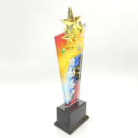 Trophée en cristal étoile gravé au laser, étanche, pour les défis de robotique mondiaux, cadeaux d'honneur pour les ingénieurs, souvenirs de concours technologique