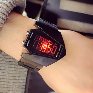 Orologio Digitale LED Luminoso a <span class=keywords><strong>Forma</strong></span> <span class=keywords><strong>di</strong></span> Aeroplano Unico 2025, <span class=keywords><strong>Orologi</strong></span> Sportivi Multifunzionali per Donne, Uomini e Bambini - Product Image 2