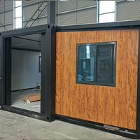 Maison préfabriquée modulaire extensible de luxe de 20 pieds, bâtiment de bureau prêt à l'emploi, maison miniature modulaire portable
