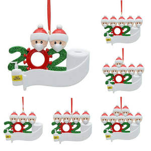 2020 árbol <span class=keywords><strong>de</strong></span> Navidad adornos <span class=keywords><strong>cuarentena</strong></span> sobreviviente <span class=keywords><strong>de</strong></span> la familia <span class=keywords><strong>de</strong></span> 1, 2, 3, 4, <span class=keywords><strong>5</strong></span>, 6 7 personalizado Navidad Decoración DIY nombre - Product Image 6