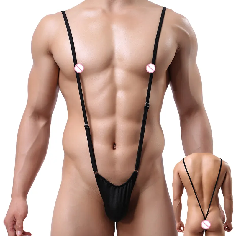 Strap Adjustable Conjoined Thongs Men Sexy Underwear Briefs Pouch Lingerie Comfort Stretch Jockstrap Bondage Top Adult products