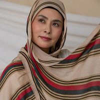 Hijab en modal Vela personnalisé, imprimé marbré abstrait double face, foulard musulman doux, collection de hijabs tendance, essentiel de la mode modeste
