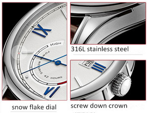 <span class=keywords><strong>Orologio</strong></span> da Uomo di Lusso Nuovo Design Impermeabile 100M Movimento Seagull Automatico Meccanico <span class=keywords><strong>Orologio</strong></span> Personalizzato per Uomo - Product Image 4