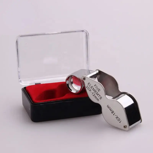 Handheld 10X 20X Dual-<strong>Lens</strong> <strong>Triplet</strong> Folding Magnifying Glasses Jewellery Loupe - Product Image 5