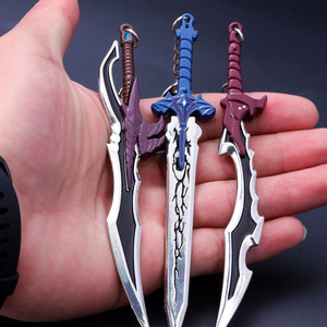 Game Peripheral 2D Anime Cartoon Keychains New Design Fashion Sword Metal Schoolbag Pendant <strong>Accessories</strong> for Gift - Product Image 3