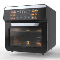 Friteuse à air intelligente en plastique grande capacité 11L avec fenêtre de visualisation, 1500W, sans huile, four électrique multifonctionnel numérique de luxe