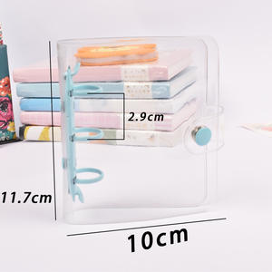 Carpeta de Anillas de PVC Tamaño Mini A8 <span class=keywords><strong>A5</strong></span> con Bolsillo, Funda para Cuaderno, Bolsa para Tarjetas, Fotos, Colección de Uñas Postizas - Product Image 4