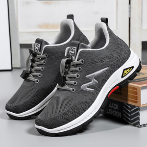 High Quality Men Lace-up Cowhide Phylon Mesh Fashion Trend Flexible Soft Sole Comfortable <b>Running</b> and Walking Sports Shoes - Product Image 5