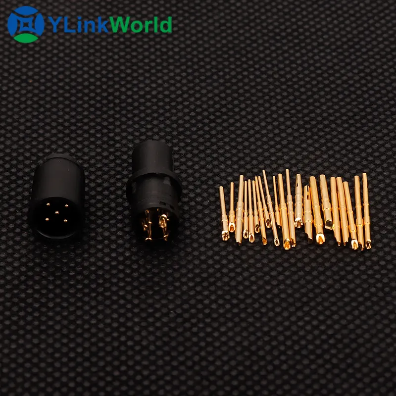 Tùy biến chất lượng cao kết nối nam nữ liên hệ với thiết bị đầu cuối pins Brass POGO Pin mùa xuân liên hệ với pin nhà máy