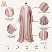 femme EID Robe de luxe vêtements islamiques nouvelle mode dubaï Abaya femmes robe musulmane personnalisé lin fermé Abaya